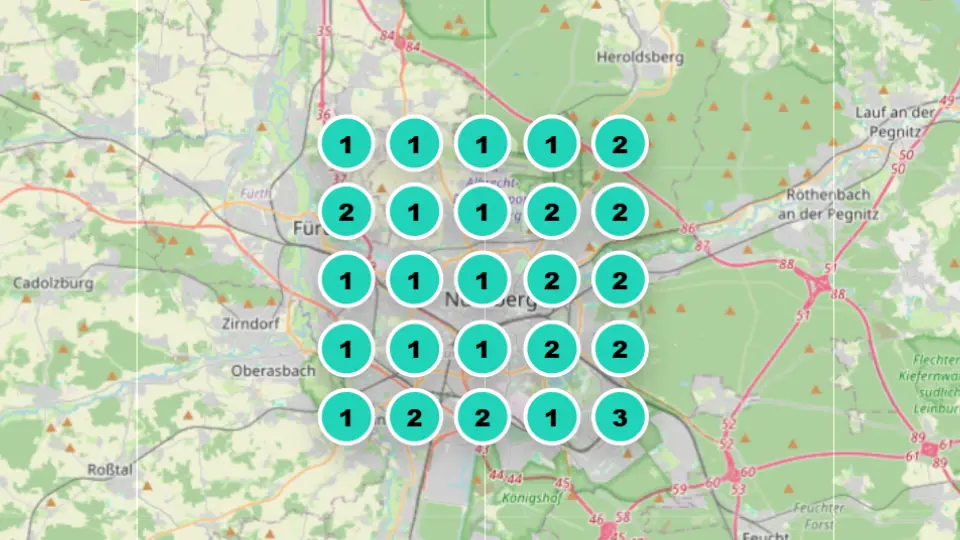 Für diesen Kunden aus Nürnberg erzielte ich TOP Rankings auf Google-Maps. Der Kunde erscheint mit seinem Unternehmen überall im Local Pack, den TOP 3. Insgesamt rankt er für das Hauptkeyword auf Platz 1.